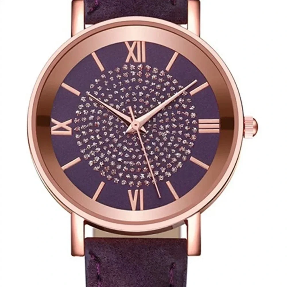 2/$25 New Ladies fashion watch - plum